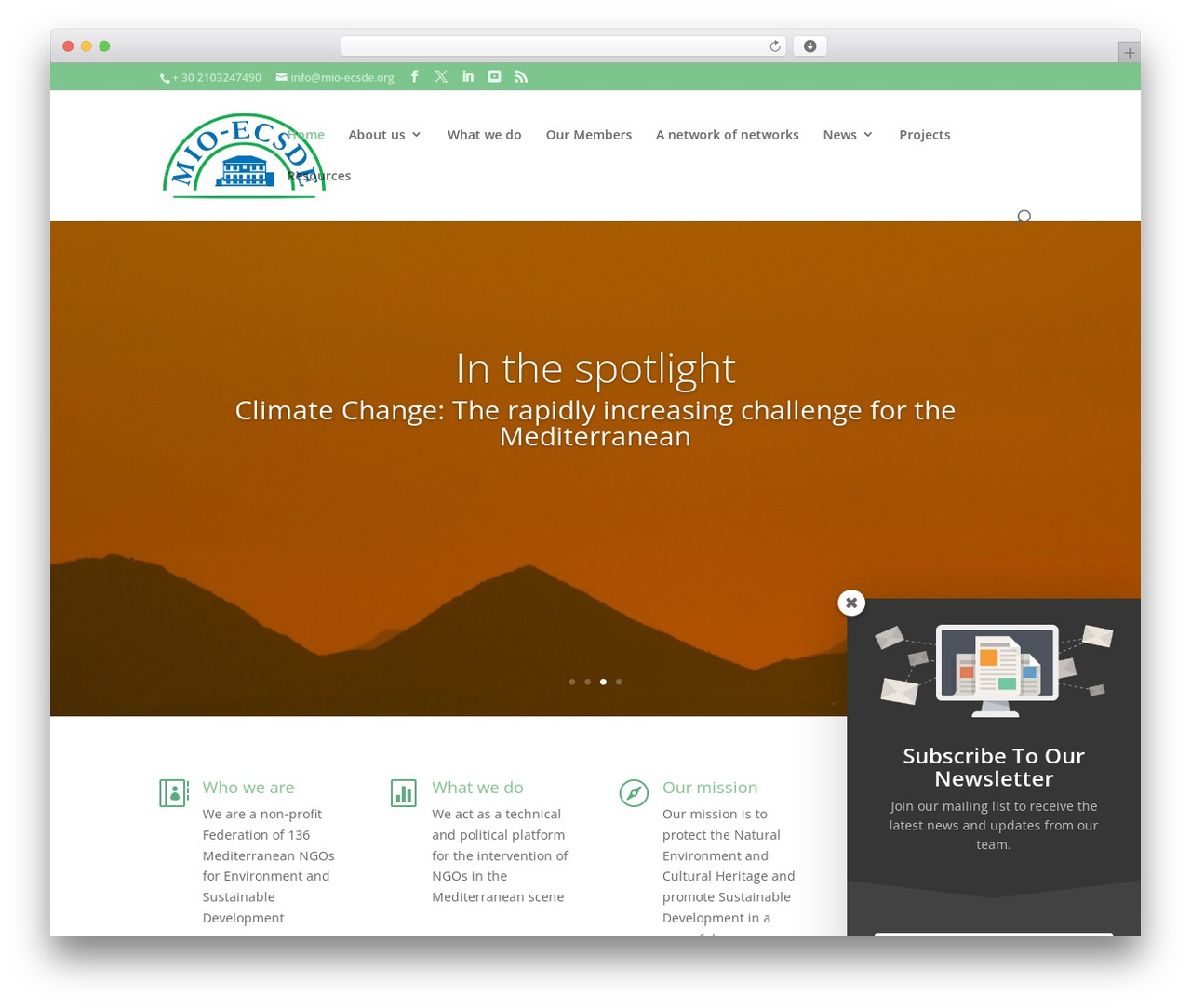 WordPress theme Divi - mio-ecsde.org