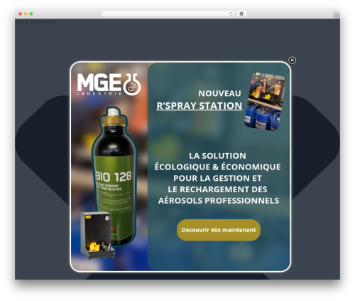 WordPress theme Lambda - mge-industrie.com