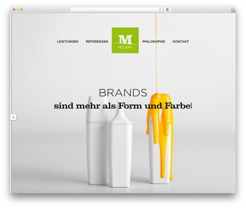 WordPress theme Mcaps Design - mcaps.at