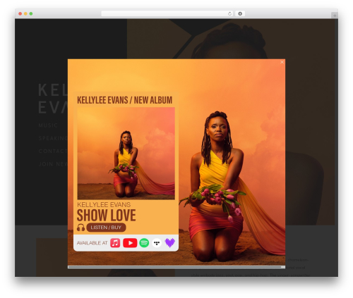 Kellylee Evans WordPress theme - kellyleeevans.com