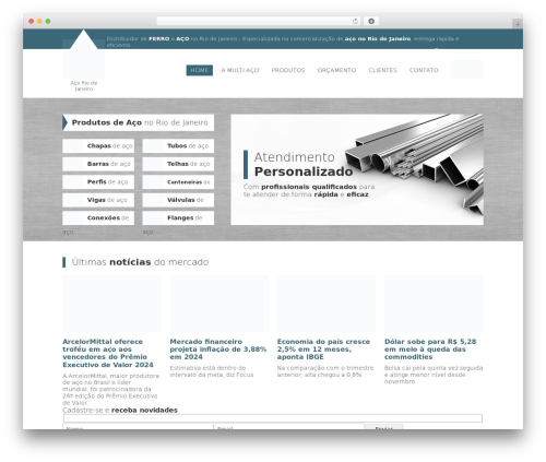 Multiaço theme WordPress - multiaco.com.br