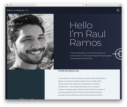 Teoro WP WordPress theme - raulramosjr.com