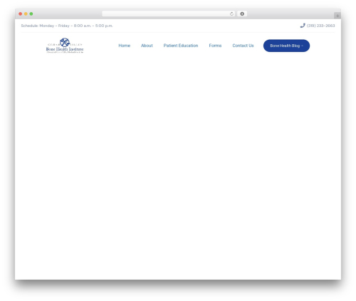 Theme WordPress Impact Base - cvbonehealth.com
