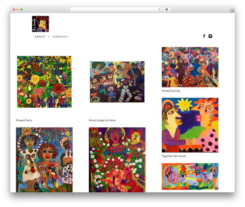 WordPress theme Grid Based Responsive WordPress Theme - marysandersthepainter.com