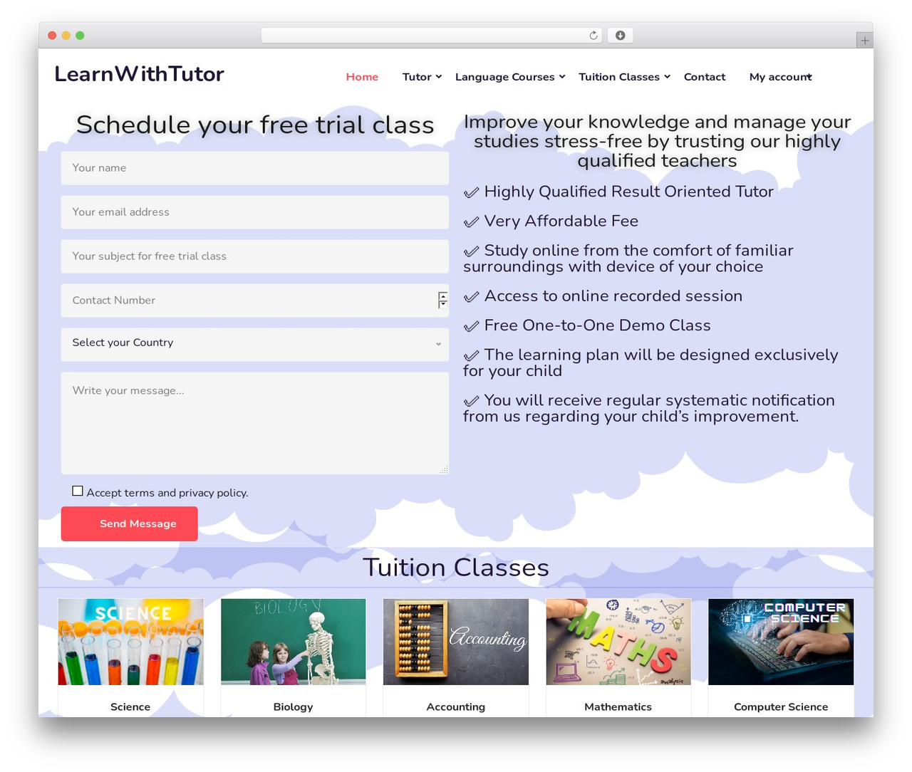 WordPress theme LearnWithTutor.com - learnwithtutor.com