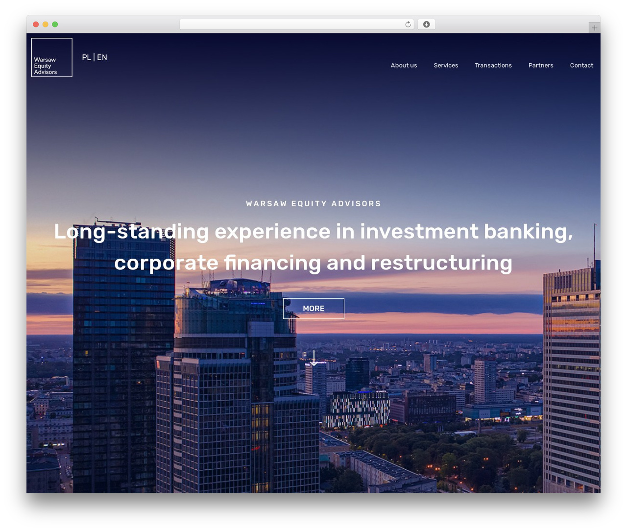 WordPress theme WEA - warsawequityadvisors.com