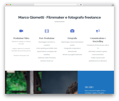WordPress website theme Rare - marcogiometti.com