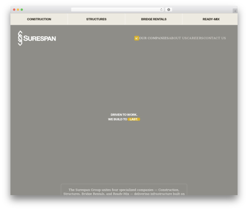 WP theme Studiothink - surespan.com