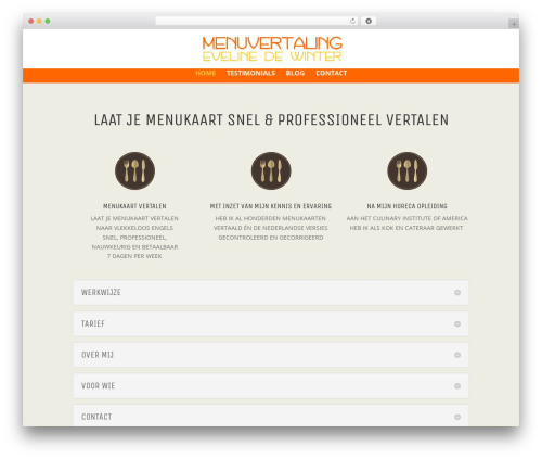 Divi WordPress theme - menuvertaling.nl