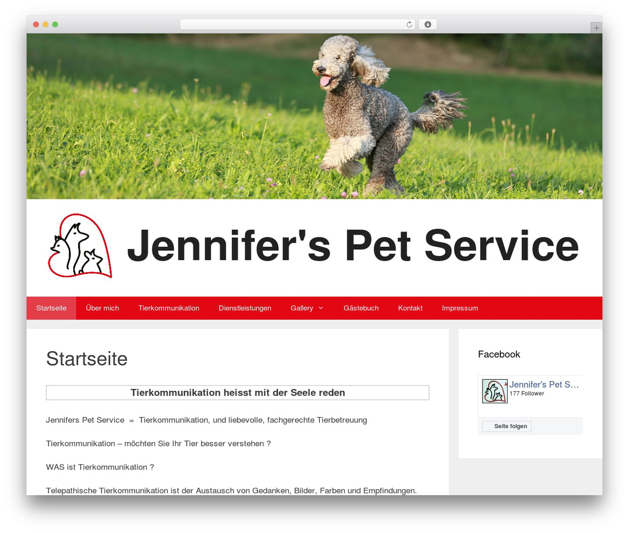 GeneratePress WordPress theme - jennifers-pet-service.ch