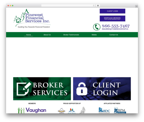 Wp client WordPress plugin - pinewestfinancial.com