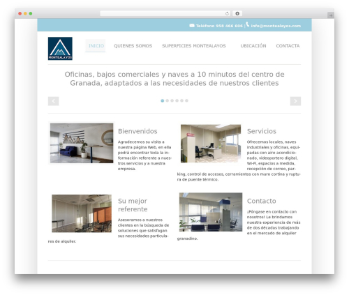 SimpleCorp WordPress theme - montealayos.com