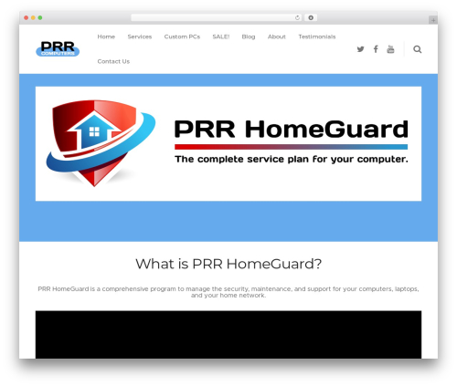 WordPress theme Basix - prrcomputers.com/residential/homeguard