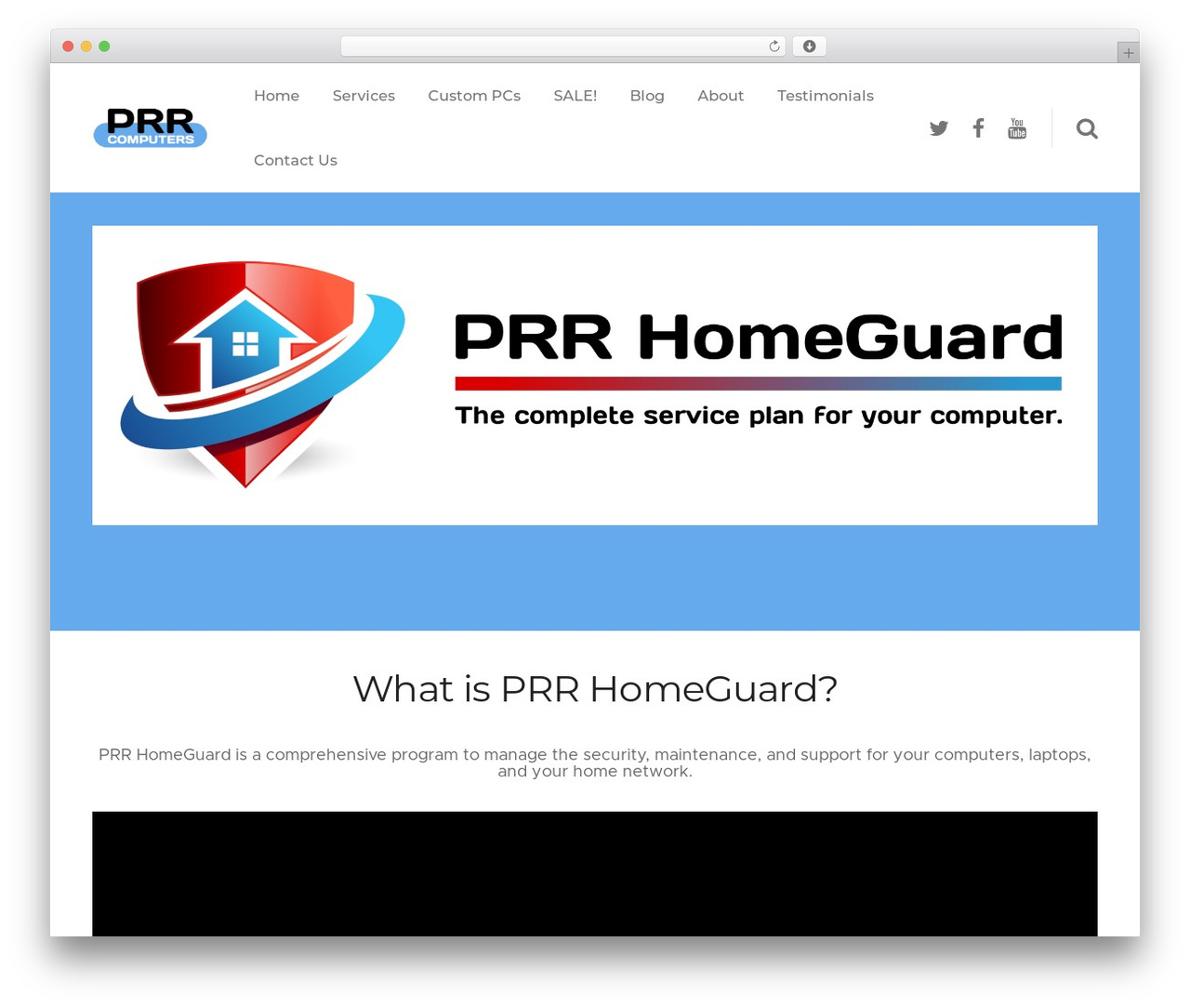 WordPress theme Basix Child - prrcomputers.com/residential/homeguard
