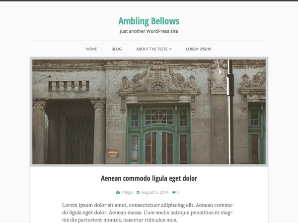 Ambling Bellows WordPress theme by Thiago Senna