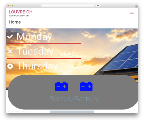 Best WordPress theme Hello Elementor - louvre-gh.com
