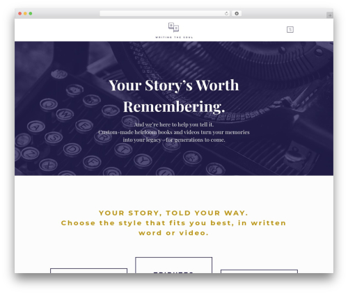 Betheme WordPress theme - writingthesoul.net