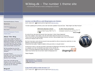 blueline WordPress page template