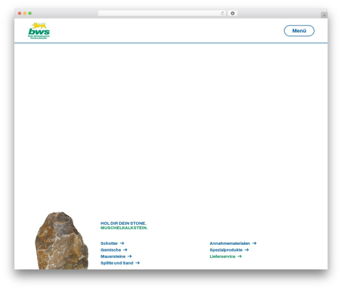 bmk WordPress theme - bws-steinbruchbetriebe.com