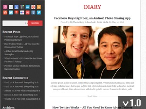 Diary WordPress ecommerce theme Diary WordPress ecommerce theme