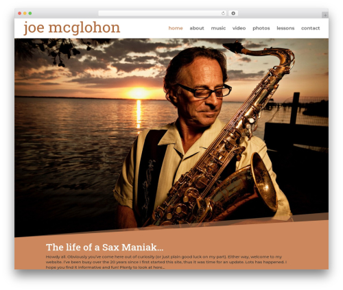 Divi WordPress theme - joemcglohon.com