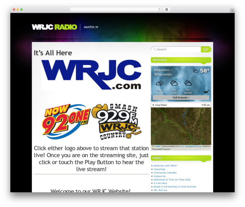 Mystique WordPress website theme - wrjc.com