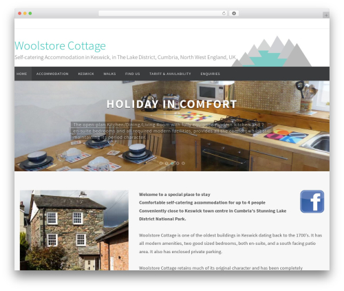 Nirvana theme WordPress - woolstorecottage.co.uk