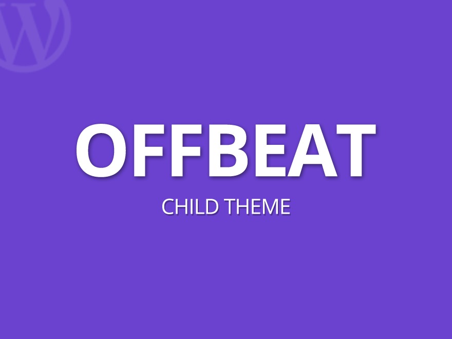 Offbeat Child Theme personal WordPress theme by SemiColonWeb