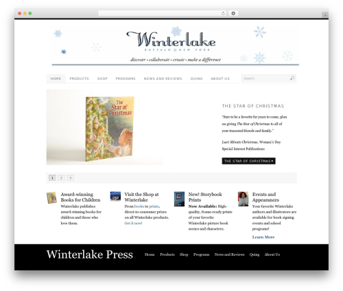 PlatformBase WordPress page theme - winterlakepress.com