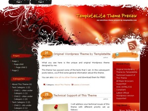 Red Light WordPress theme