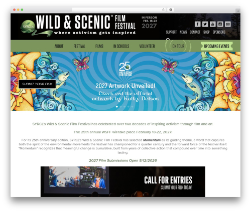 Red8 Base WordPress theme design - wildandscenicfilmfestival.org