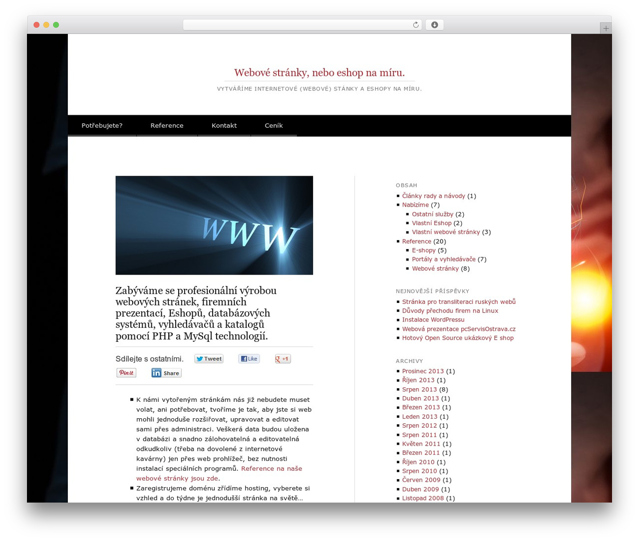 Reddle WordPress theme - web.uzitecny.net