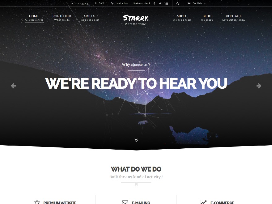 Starry top WordPress theme Starry top WordPress theme