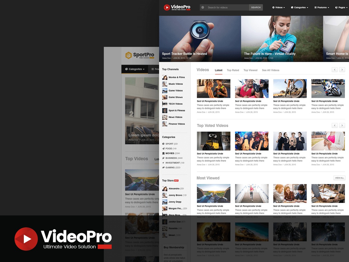 videopro best WordPress video theme
