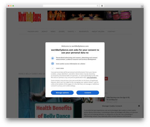 Volt best WordPress theme - worldbellydance.com