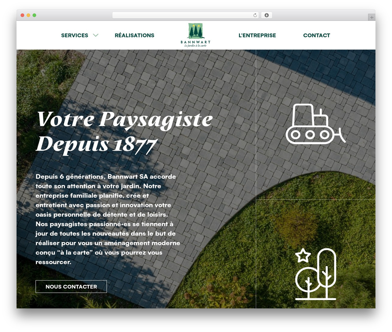 Website theme WordPress - bannwartsa.ch