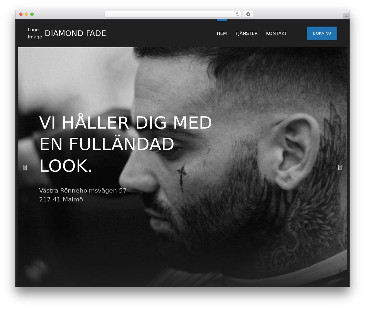 Barbercrop WordPress theme - diamondfade.se