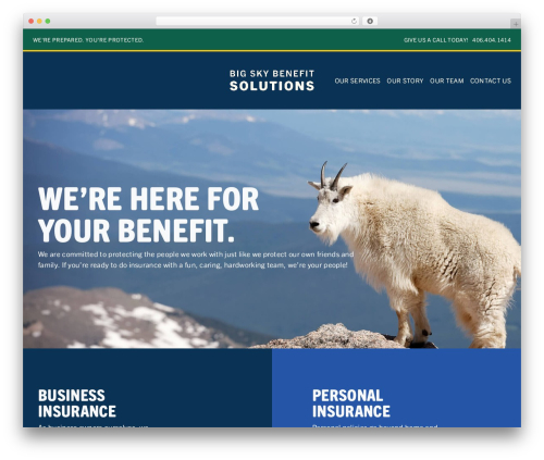 BootScore best WordPress theme - bigskybenefitsolutions.com