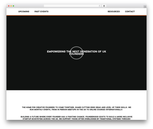 dsf WordPress theme - founders500.com