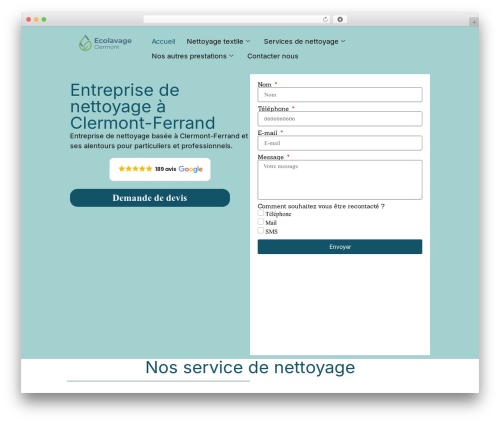 Booknetic WordPress plugin - ecolavage-clermont.fr