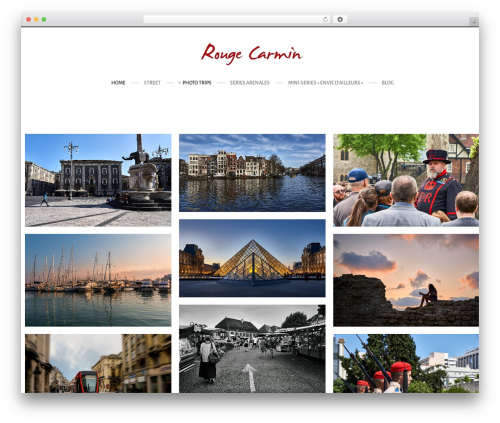 PineCone WordPress theme - rougecarmin.com