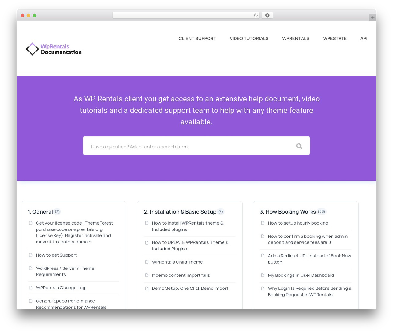 Theme WordPress Flatbase - help.wprentals.org