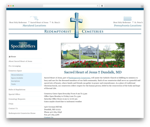 Theme WordPress GeneratePress - sacredheartofjesuscemetery.com