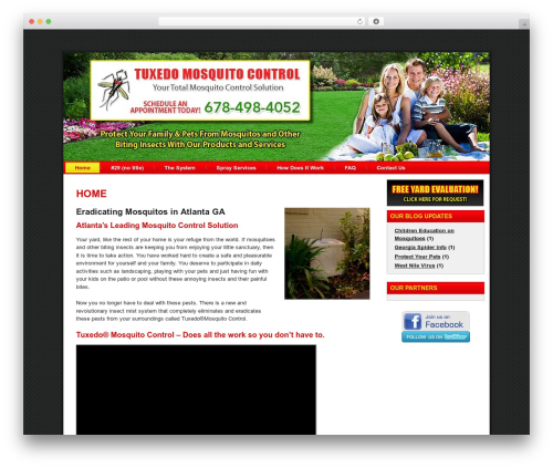WordPress theme layout - mosquitocontrolatlanta.com