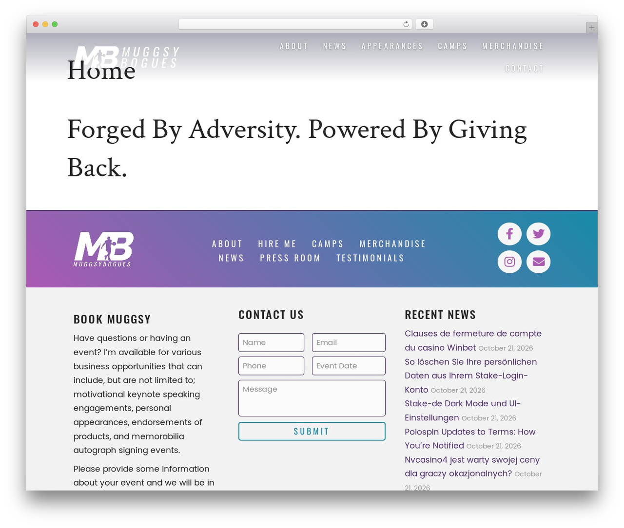 WordPress theme Beaver Builder Theme - muggsybogues.com