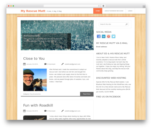 WordPress theme Softpress - myrescuemutt.com