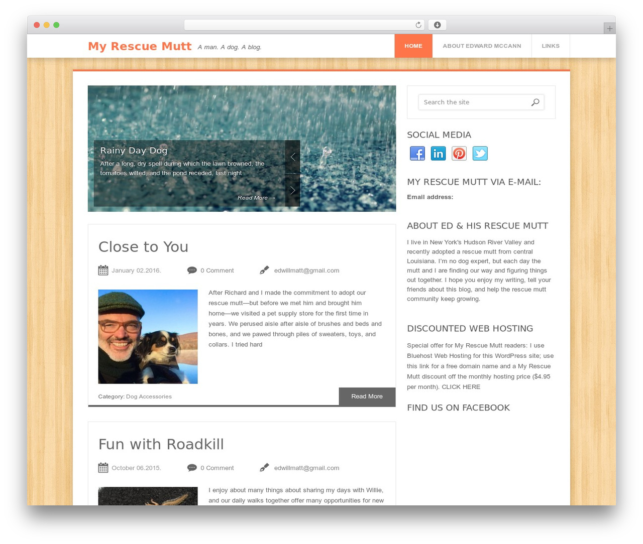 WordPress theme Softpress - myrescuemutt.com