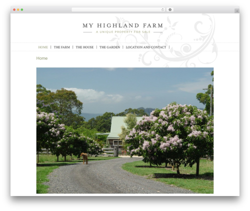 Catalyst WordPress theme - myhighlandfarm.com