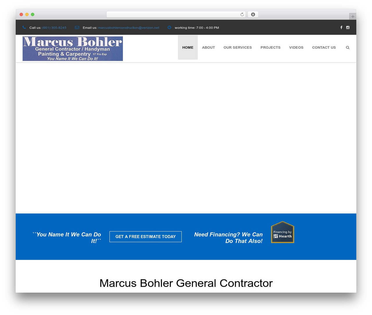 Construct WordPress theme - marcusbohlerconstruction.com Construct WordPress theme - marcusbohlerconstruction.com