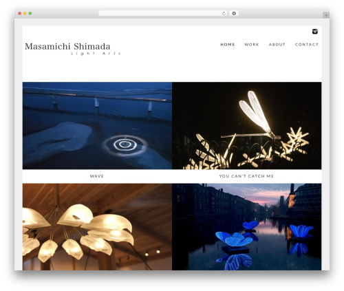Gallery Responsive WordPress Theme WordPress gallery theme - masamichi-shimada.com